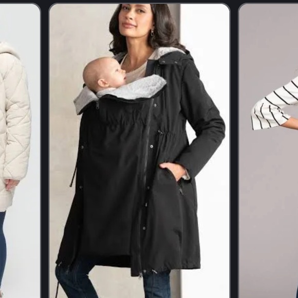 Seraphine Gray Puffer Coat with Faux Fur Hood - Picture 6 of 6